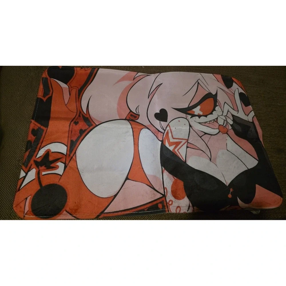 Cherri Bomb FLOOR Mat Desk Rug‎ Matches Hazbin Hotel Valentine's 2023 Playmat